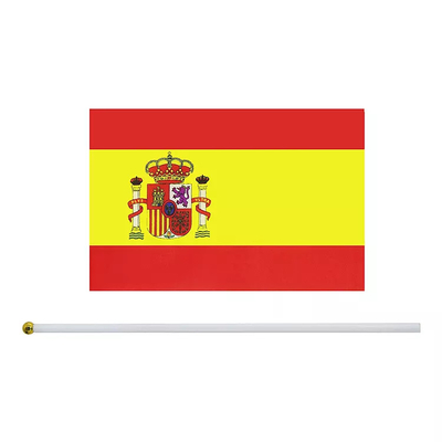 Флаги страны Испании печати портативного небольшого логотипа сигнальных флажков изготовленные на заказ