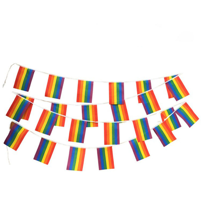 Стиль летая декоративной овсянки гордости радуги полиэстера флага LGBT