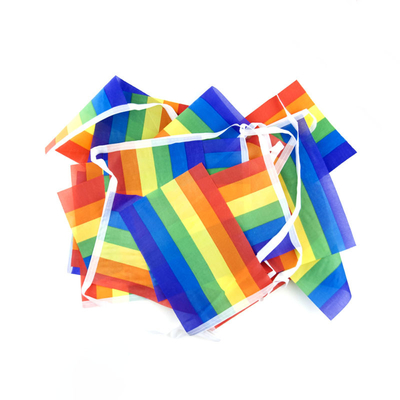 100 полиэстер флага прямоугольника LGBT треугольника квадратное материальное для на открытом воздухе