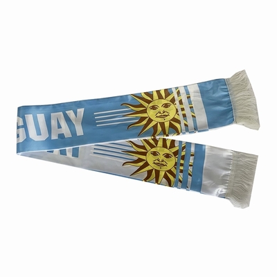 Изготовленный на заказ шарф футбола Yaoyang Уругвая шарфа печати национального флага