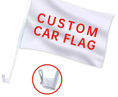 Изготовленный на заказ экран флага автомобиля напечатал мексиканський флаг автомобиля с пластиковым поляком