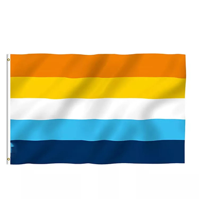 Флаг 3кс5 Фт 100Д полиэстера радуги ЛГБТ печатания цифров бисексуальный