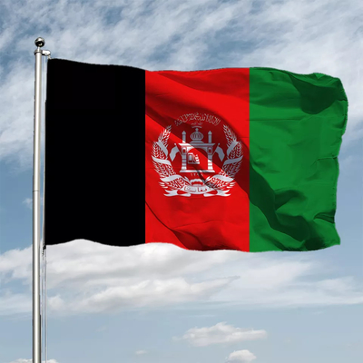 100% полиэстер флага цвета 3x5 CMYK флаг Афганистана изготовленного на заказ международный