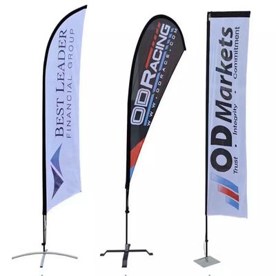 Флаги пера рекламы полиэстера изготовленные на заказ одиночные/двойное печатание цифров сторон
