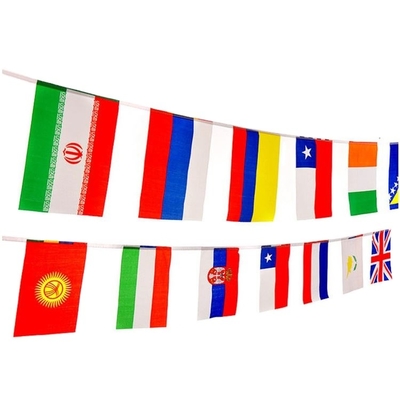 68D / флаги строки изготовленного на заказ размера флага 10x15cm строки полиэстера 100D международные