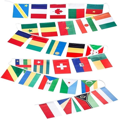 68D / флаги строки изготовленного на заказ размера флага 10x15cm строки полиэстера 100D международные