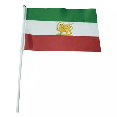 Флаги портативного полиэстера льва Ирана руки флага Ирана старого мини ручные