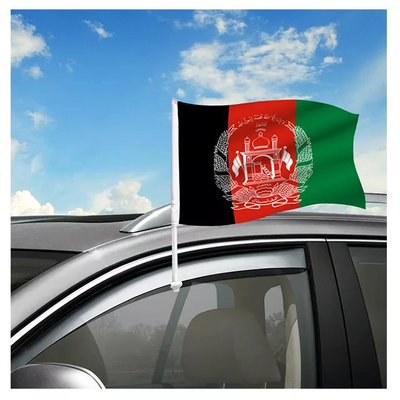 Флаг Афганистана полиэстера флагов окна автомобиля печатания цвета Pantone международный