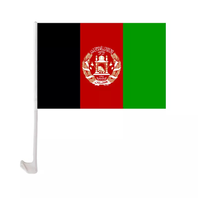 Флаг Афганистана полиэстера флагов окна автомобиля печатания цвета Pantone международный