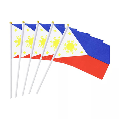 Портативные филиппинские флаги национального флага 14x21cm филиппинские ручные