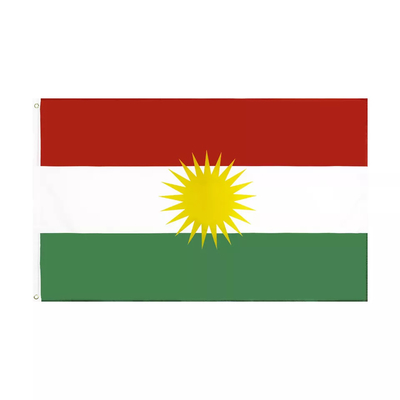 Цвет Pantone национального флага Курдистана 100% полиэстер для благосклонностей свадьбы