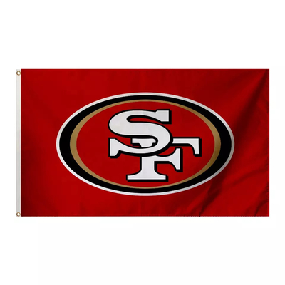 Изготовленные на заказ флаги Eco Frendly флагов 3x5ft футбольной команды NFL SF Сан-Франциско 49ers